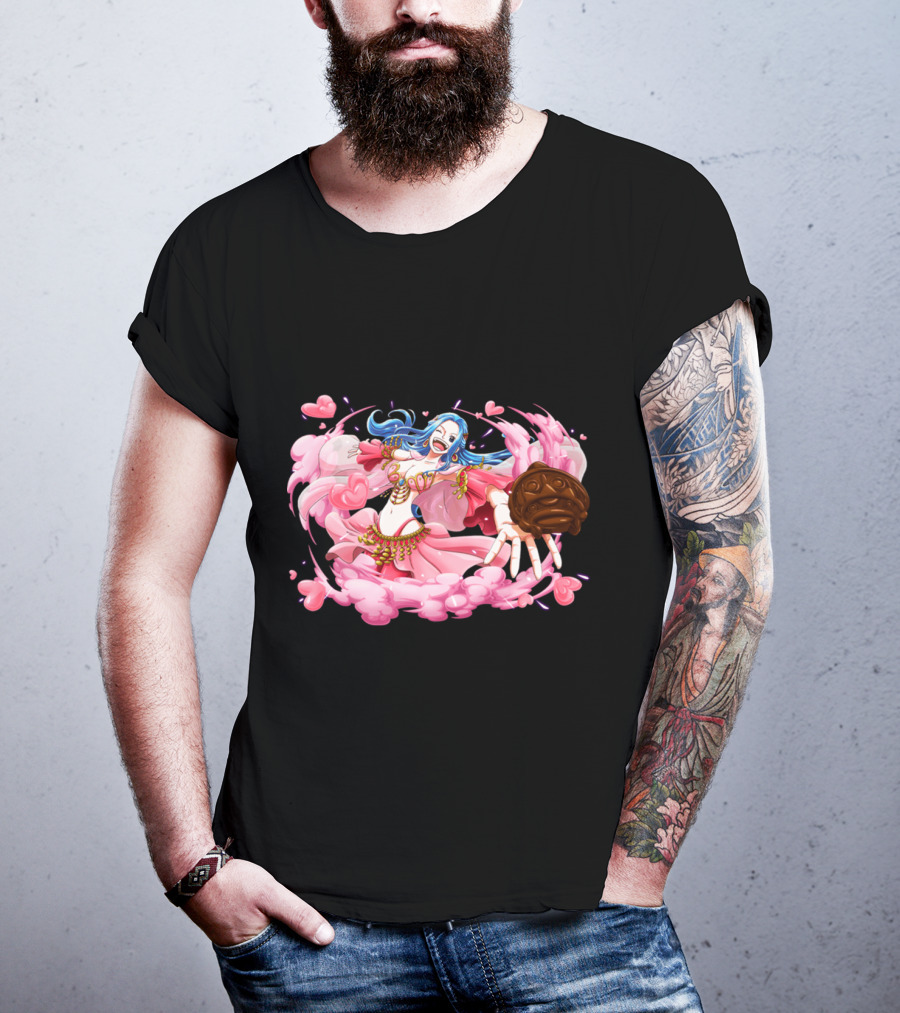 Nefeltary Vivi Princess Of Alabasta One Piece Nefertari Vivi Nami Hearts Cloud Dress T-Shirt