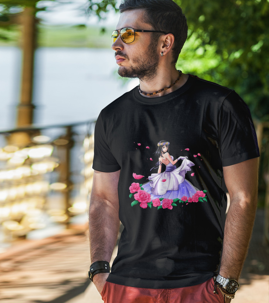 Nico Robin Floral Gown Scene One Piece T-Shirt