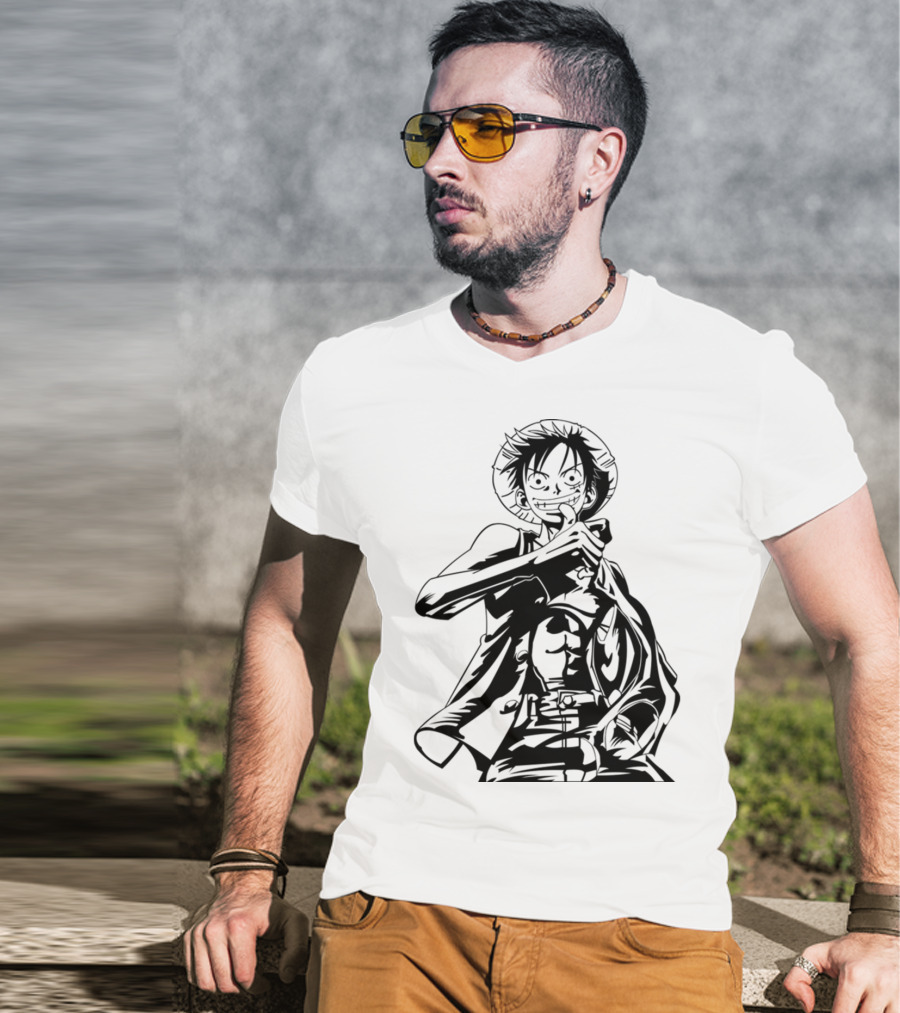 Monkey D. Luffy One Piece Anime Manga Pirate Adventures Fan T-Shirt