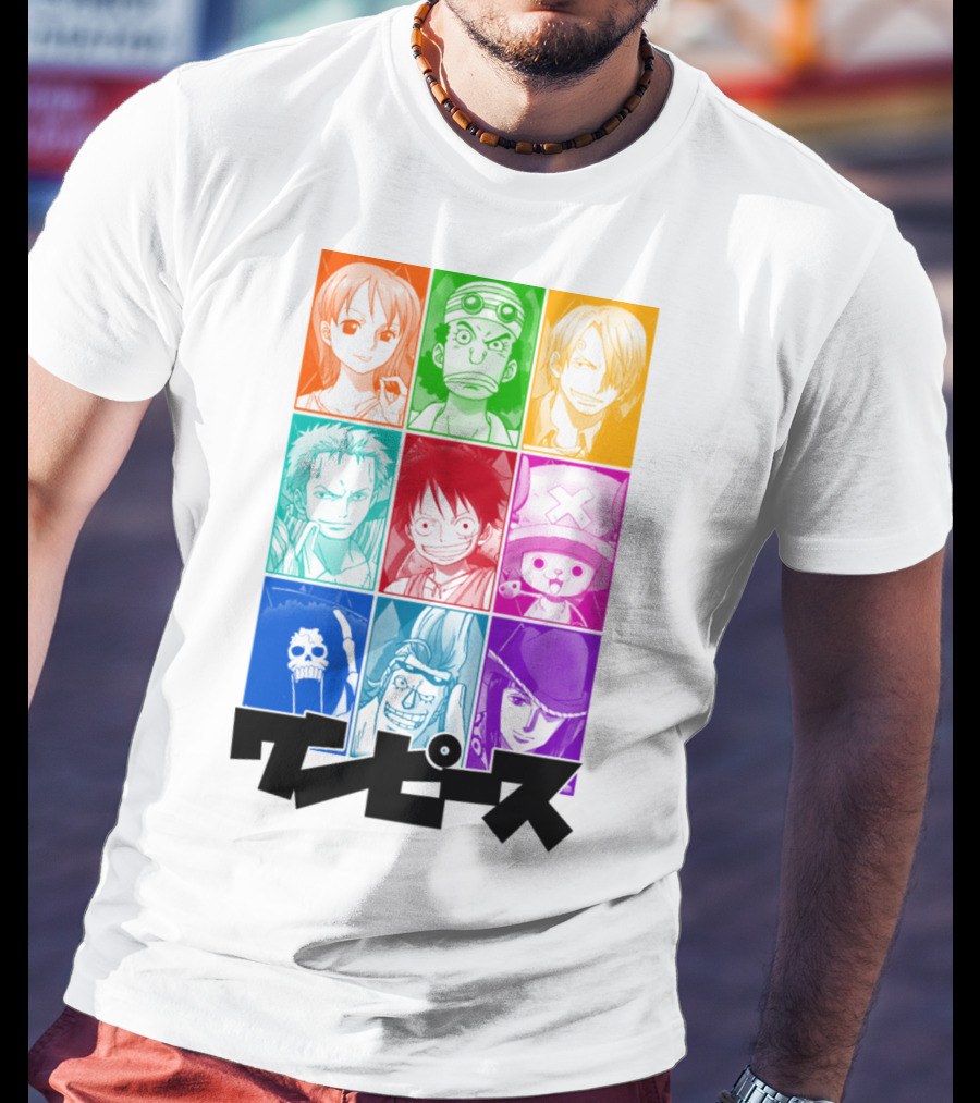 One Piece Of A Team Nine Characters Collage T-Shirt