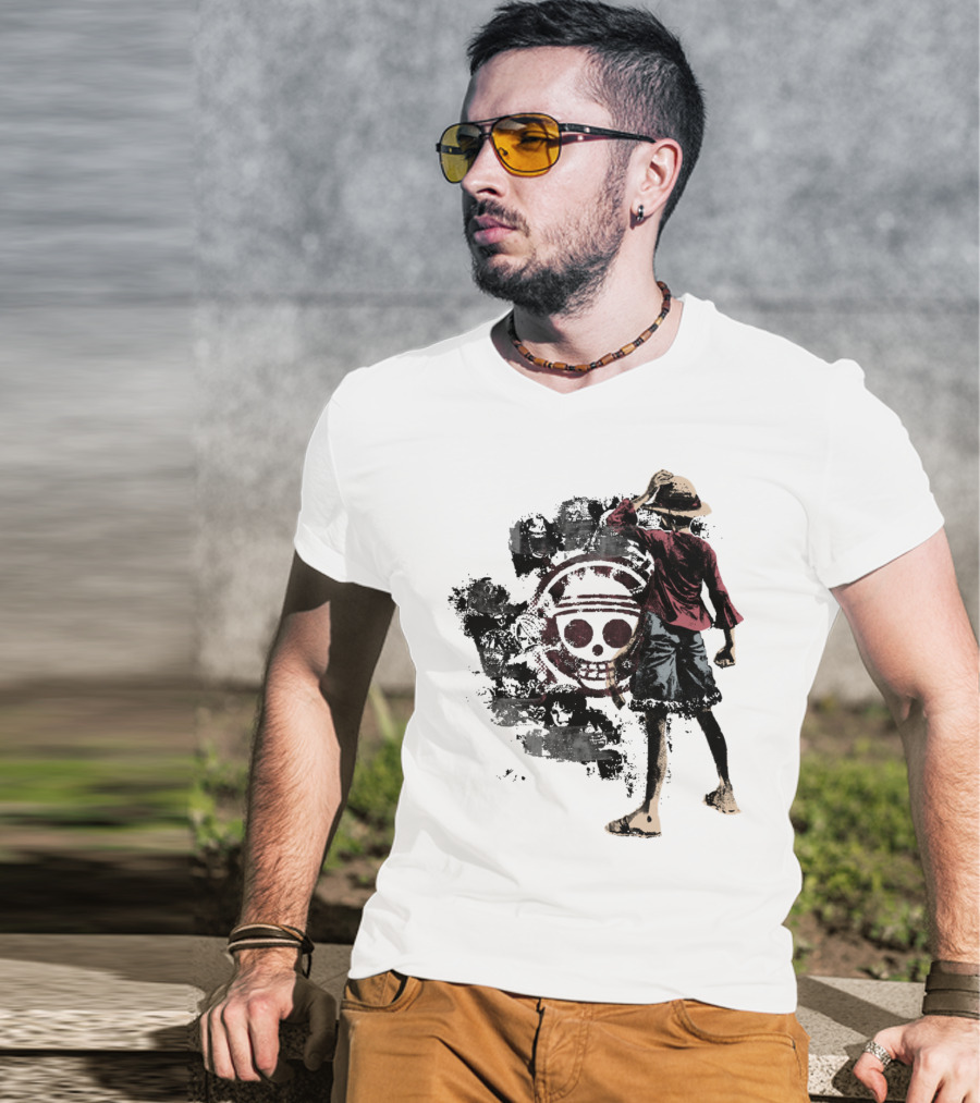 One Piece Straw Hat Pirate Skull Luffy T-Shirt
