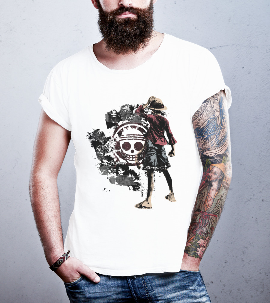 One Piece Straw Hat Pirate Skull Luffy T-Shirt