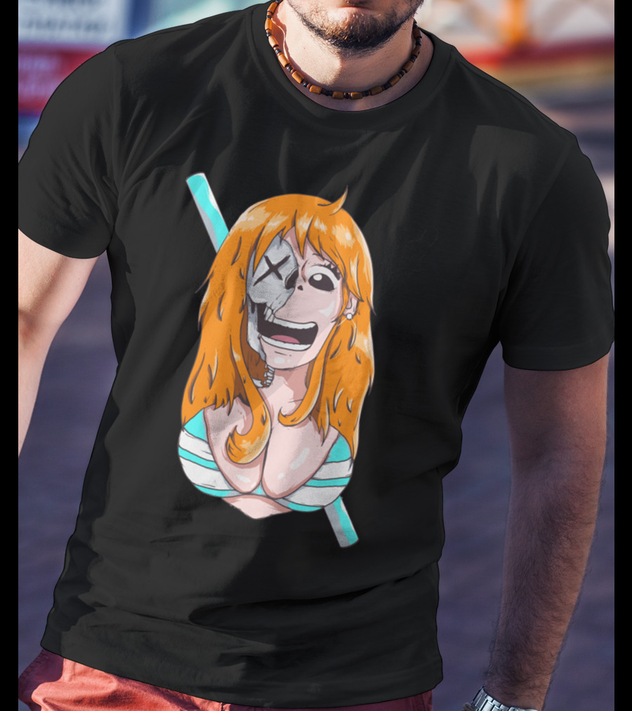 Skally Nami One Piece Skeleton Crossover T-Shirt
