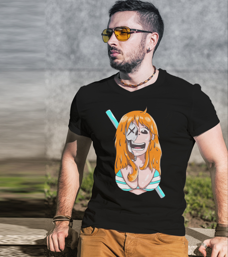 Skally Nami One Piece Skeleton Crossover T-Shirt