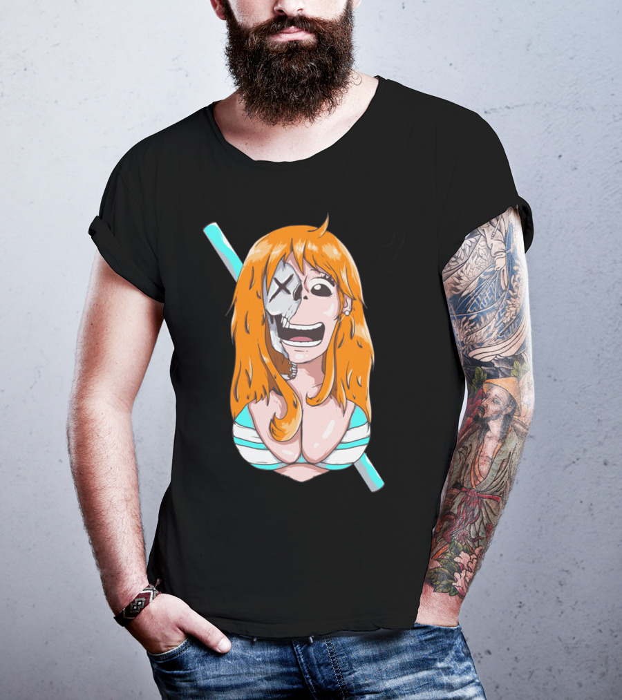 Skally Nami One Piece Skeleton Crossover T-Shirt
