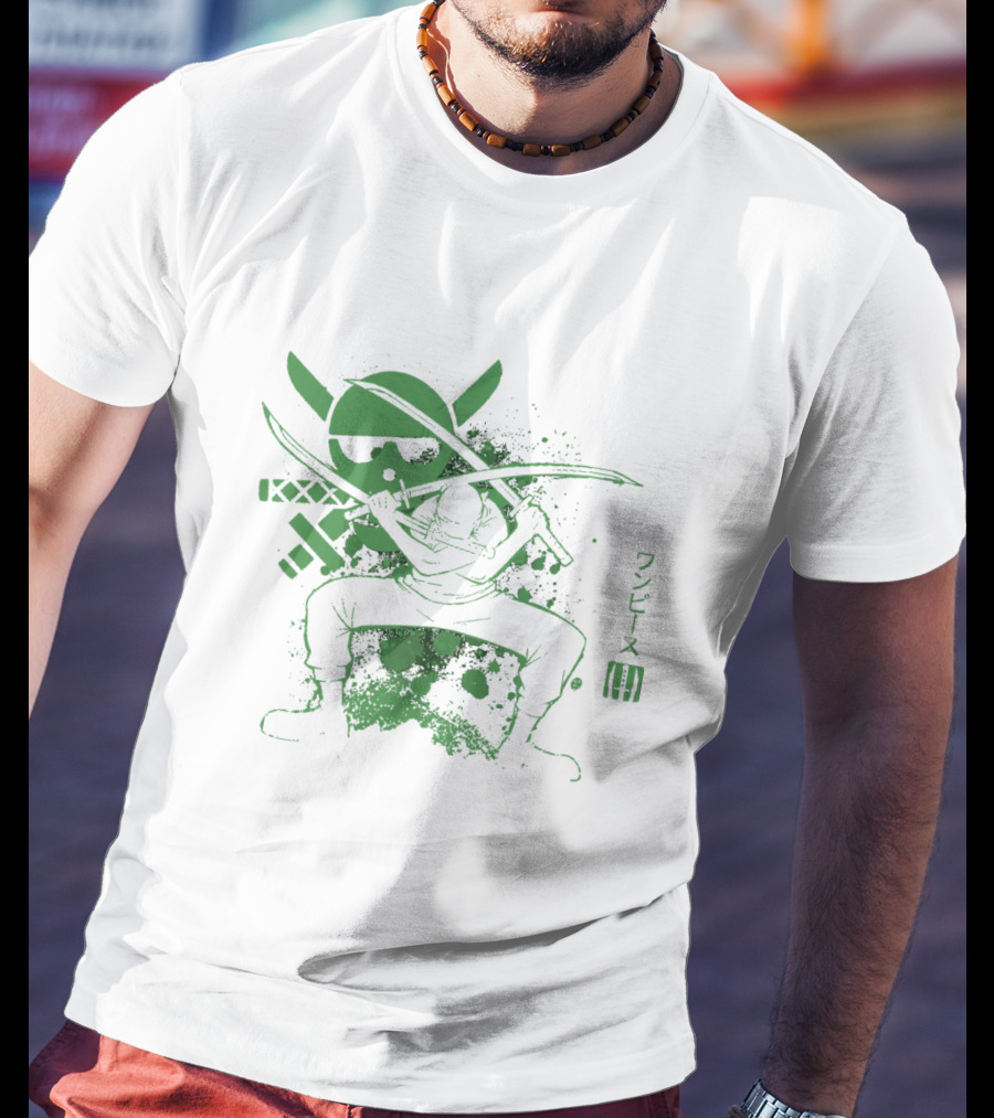 One Piece Triple Sword Katana Warrior T-Shirt