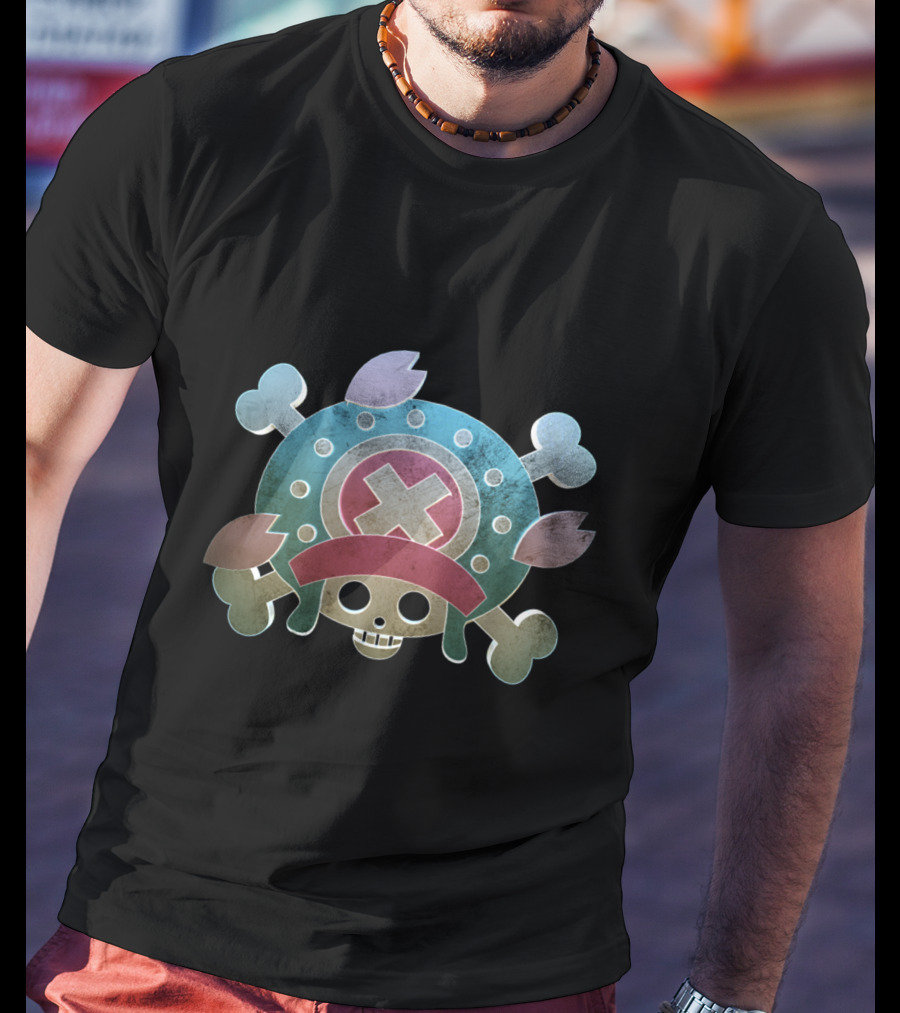 Tony Tony Chopper One Piece Pirate Skull T-Shirt