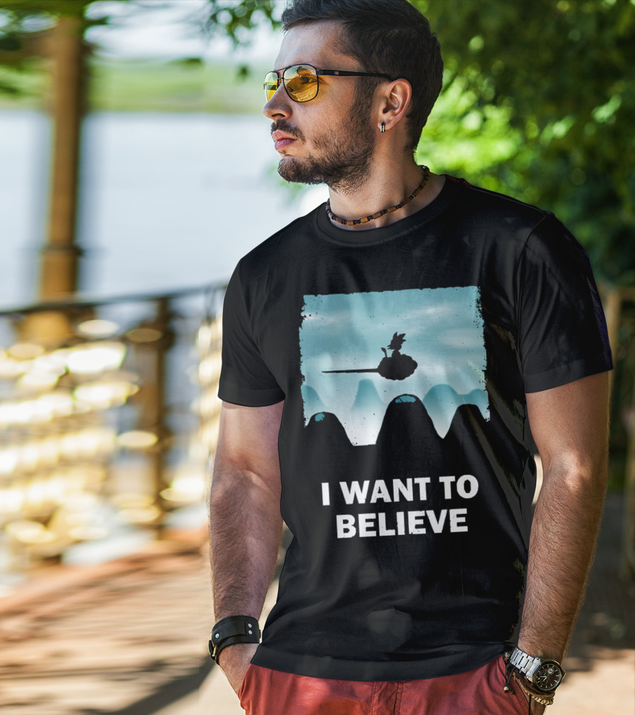 I Want To Believe Goku Nimbus Cloud T-Shirt