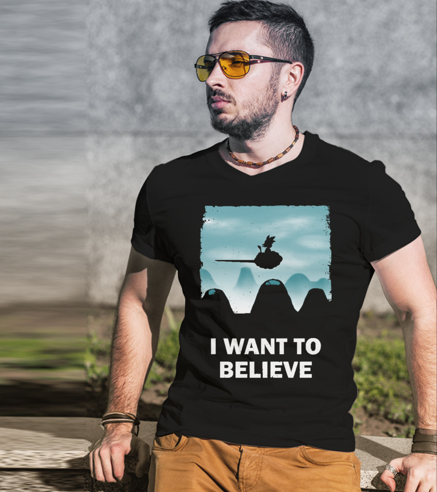 I Want To Believe Goku Nimbus Cloud T-Shirt