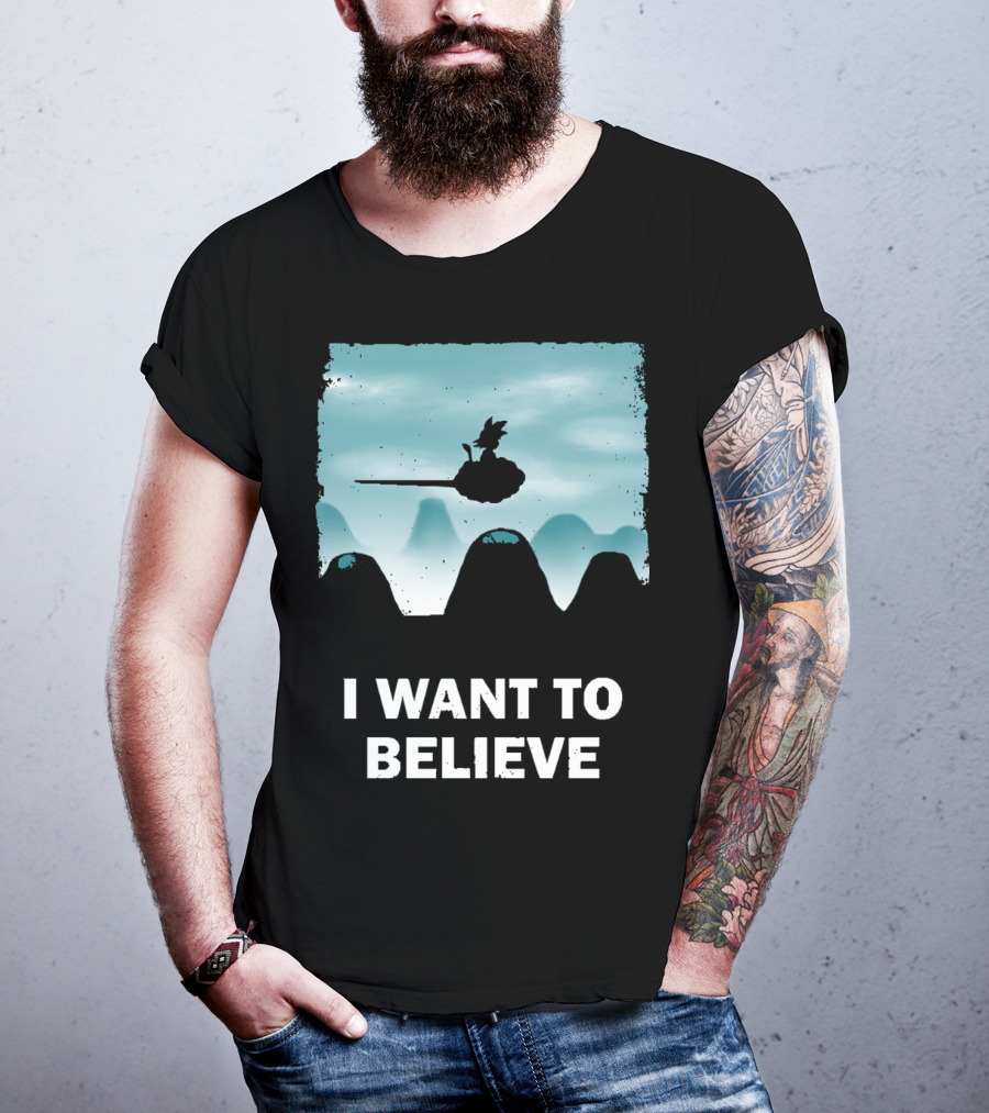 I Want To Believe Goku Nimbus Cloud T-Shirt