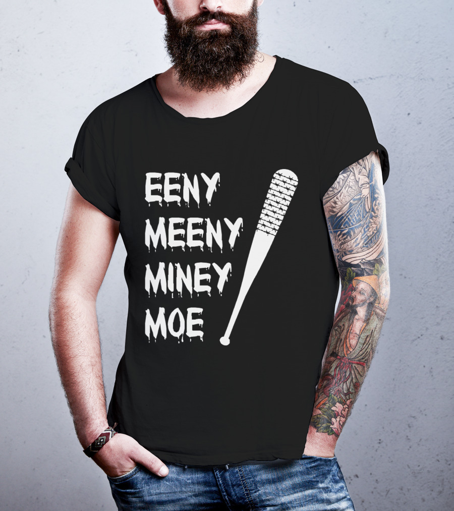 Walking Dead Negan Eeny Meeny Miney Moe Barbed Wire Bat T-Shirt
