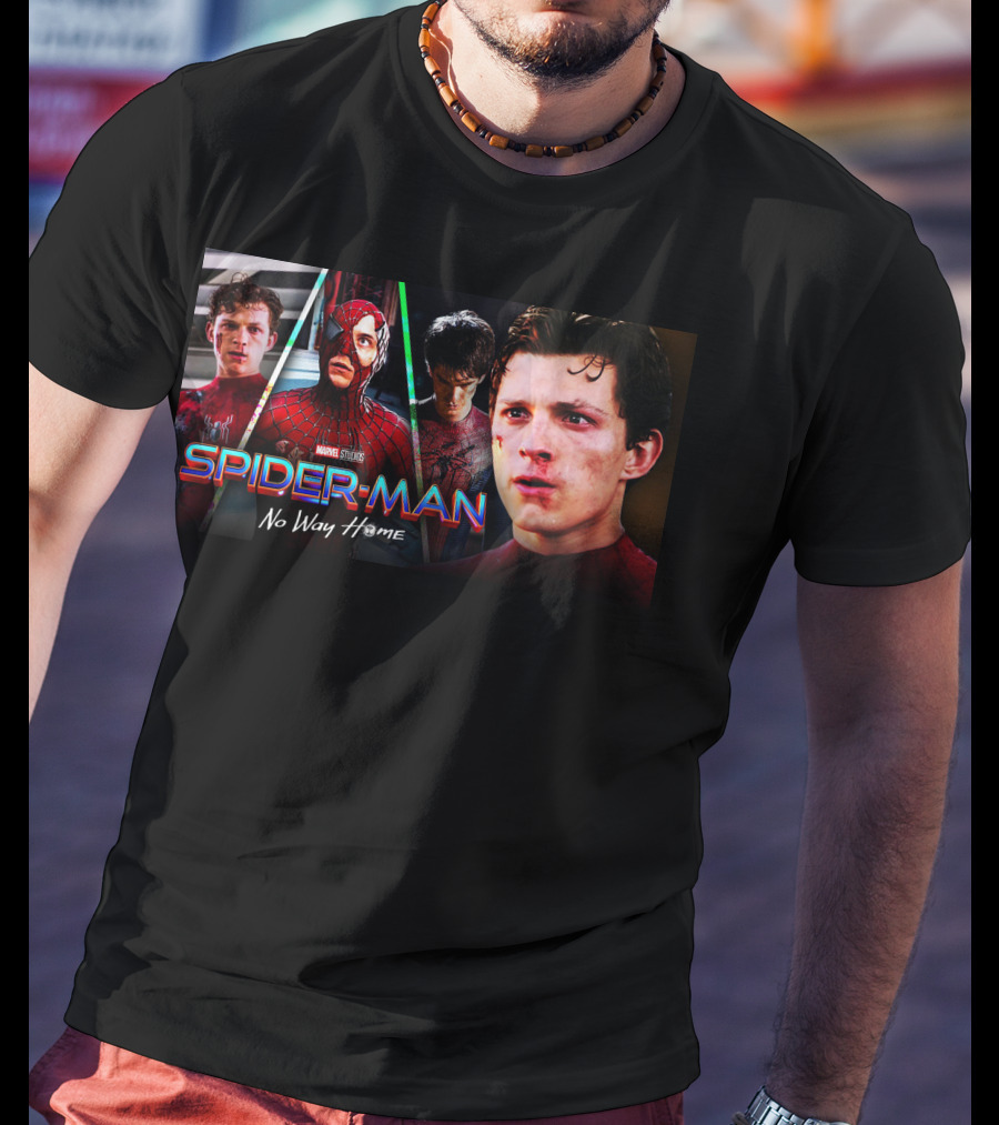 Spider-Man No Way Home Multi-Generation Heroes T-Shirt
