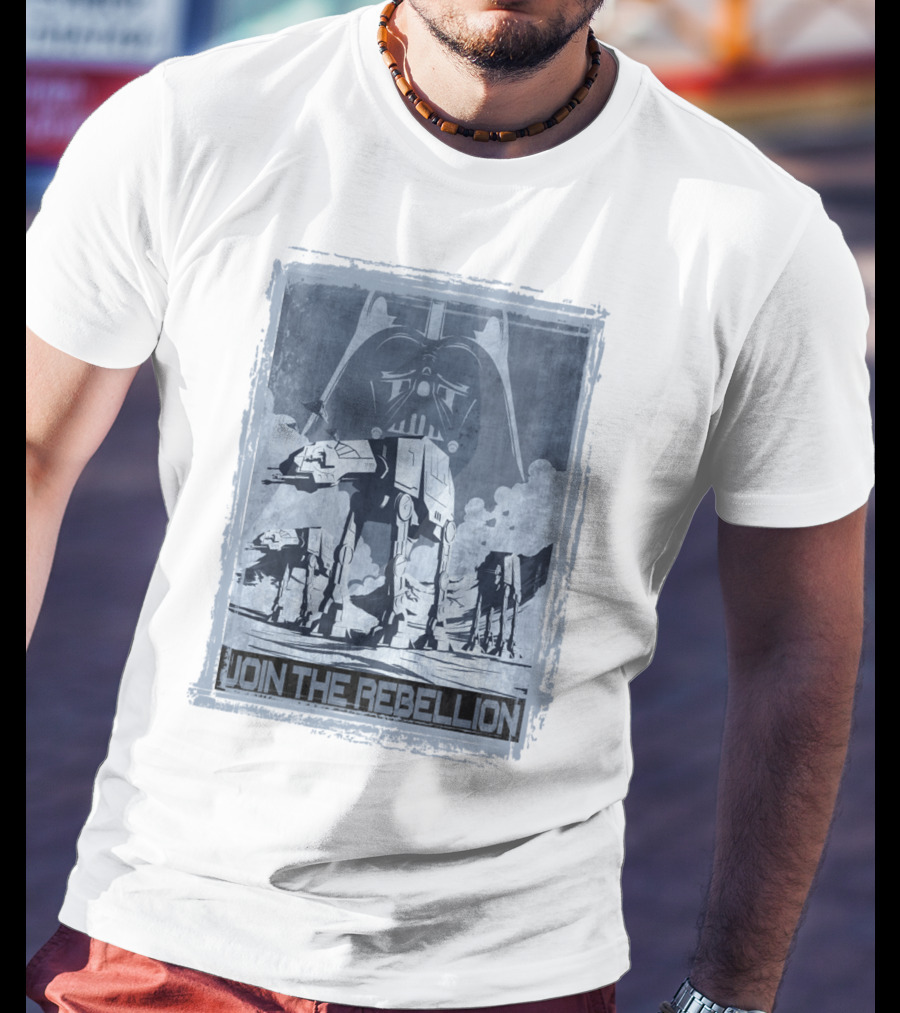 Join The Rebellion Star Wars AT-AT With Darth Vader T-Shirt