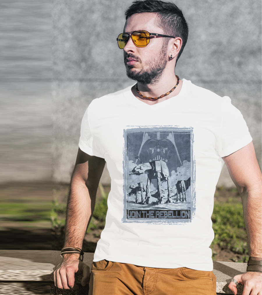 Join The Rebellion Star Wars AT-AT With Darth Vader T-Shirt