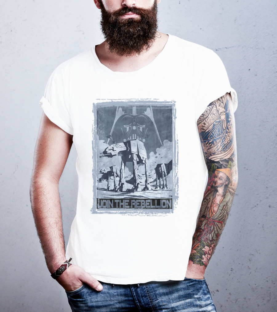 Join The Rebellion Star Wars AT-AT With Darth Vader T-Shirt