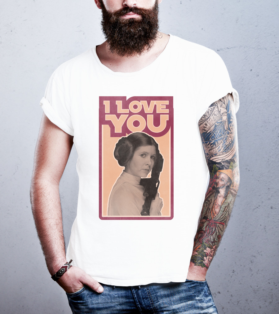 I Love You Leia Vintage T-Shirt