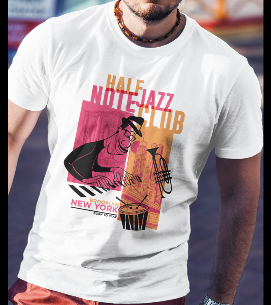 Pixar Soul Half Note Jazz Club Brooklyn New York Born To Play T-Shirt