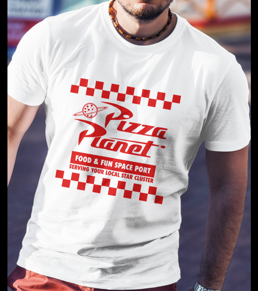 Pizza Planet Disney Pixar Food And Fun Space Port Serving Your Local Star Cluster T-Shirt