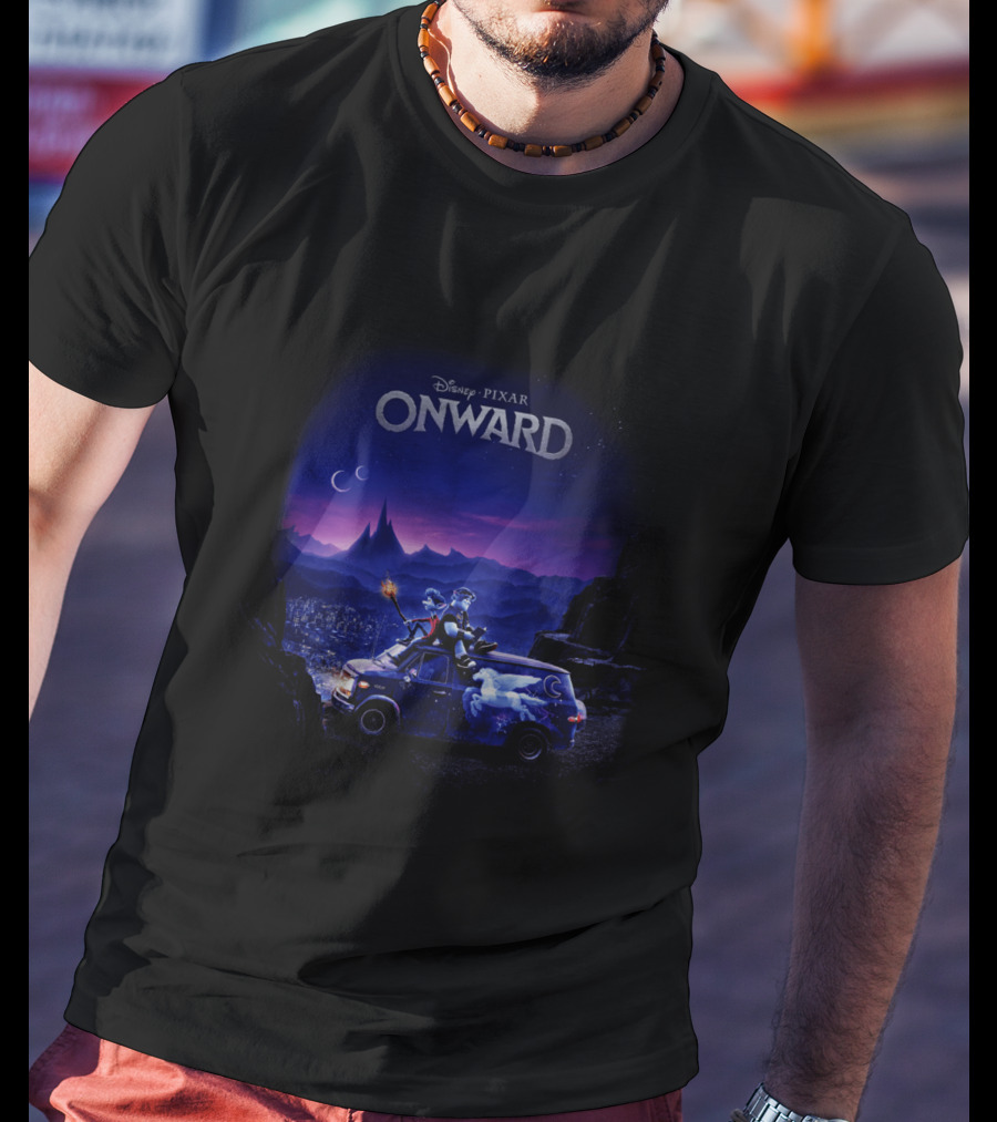 Disney Pixar Onward Ian And Barley Road Trip Scene T-Shirt