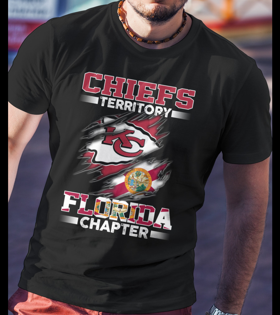 CHIEFS TERRITORY FLORIDA CHAPTER KC Flag Seal T-Shirt