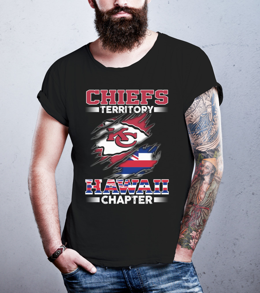 Chiefs Territory Hawaii Chapter Kc Flag T-Shirt