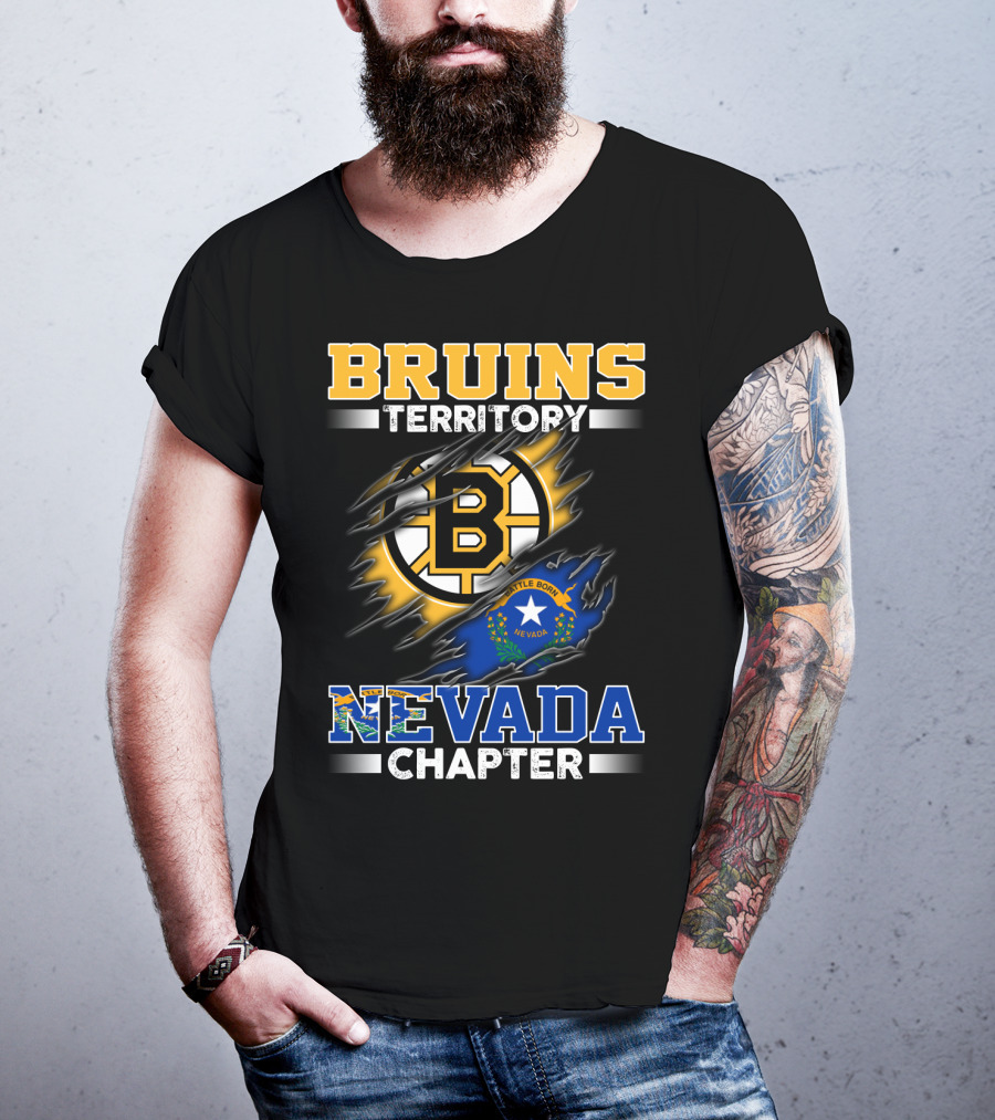 BRUINS Territory Nevada Chapter Battle Born Flag T-Shirt