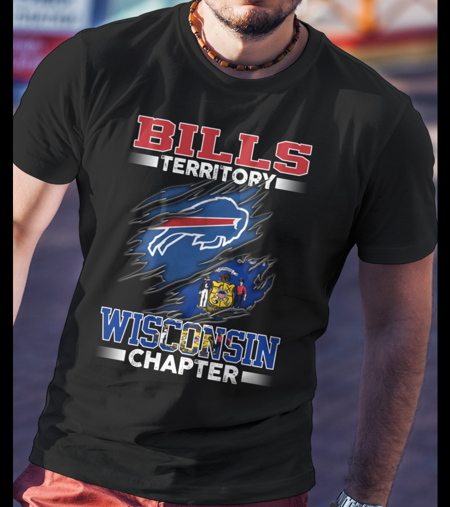 BILLS TERRITORY WISCONSIN CHAPTER Buffalo Bills Wisconsin State T-Shirt