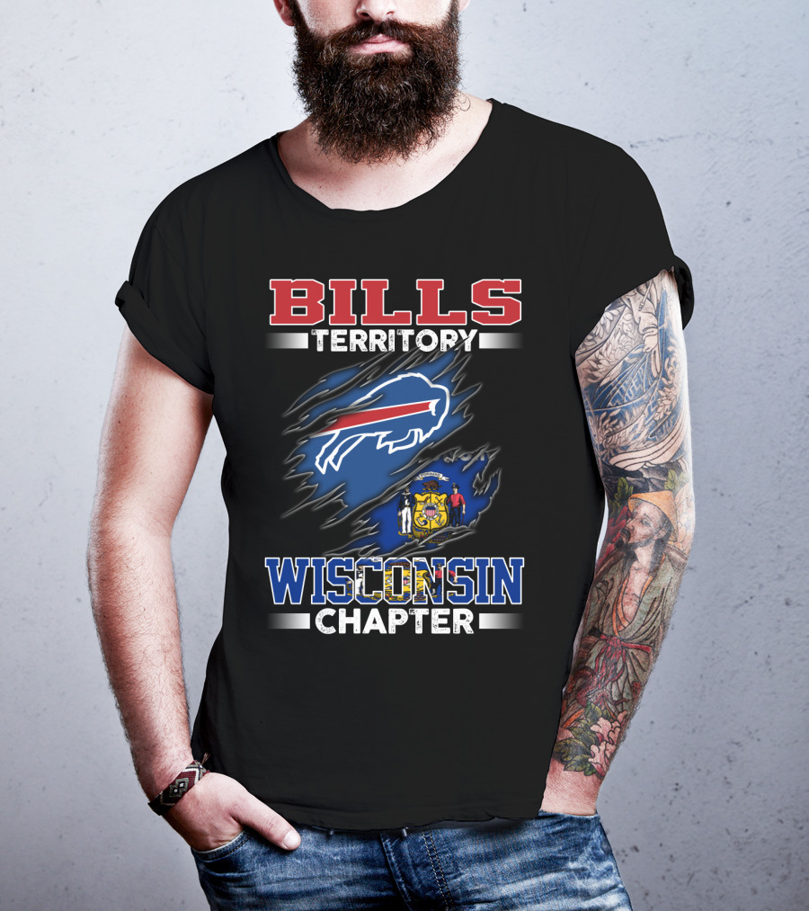 BILLS TERRITORY WISCONSIN CHAPTER Buffalo Bills Wisconsin State T-Shirt