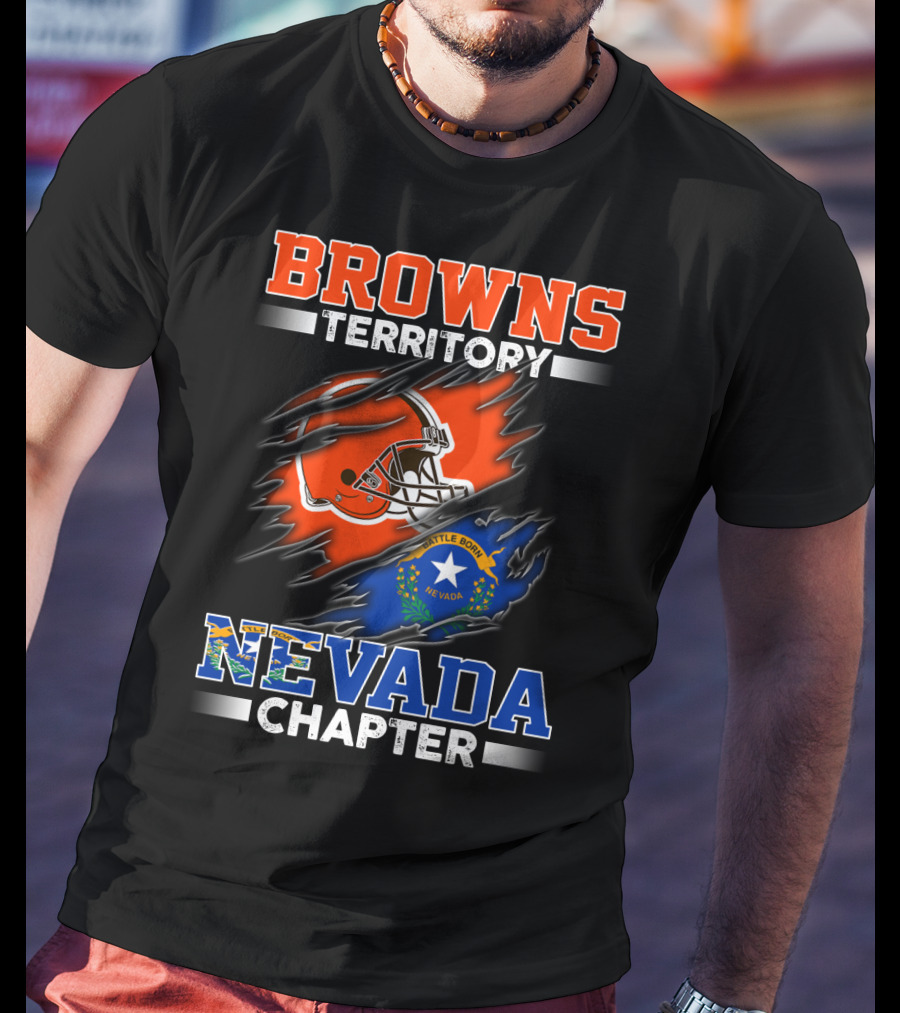 Browns Territory Nevada Chapter Battle Born Nevada T-Shirt