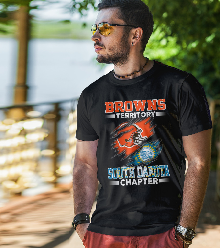 BROWNS Territory South Dakota Chapter Football Helmet T-Shirt