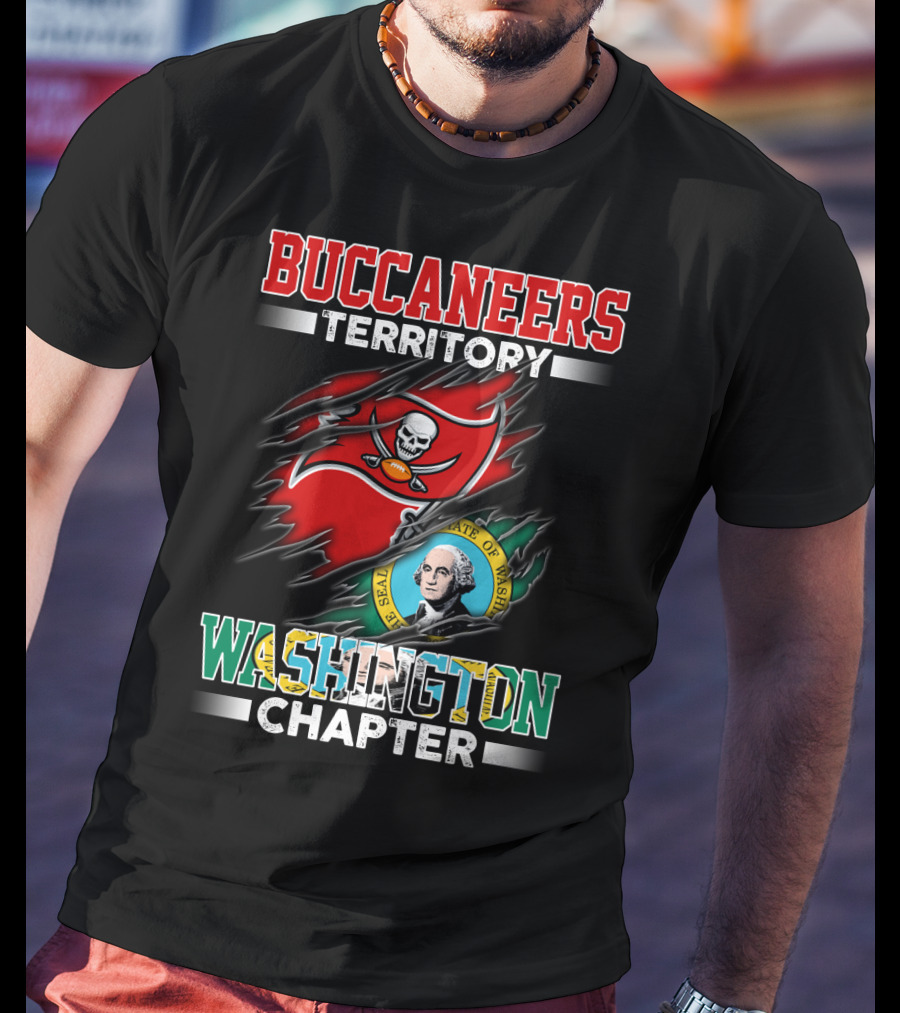 Buccaneers Territory Washington Chapter The Seal Of The State Of Washington T-Shirt