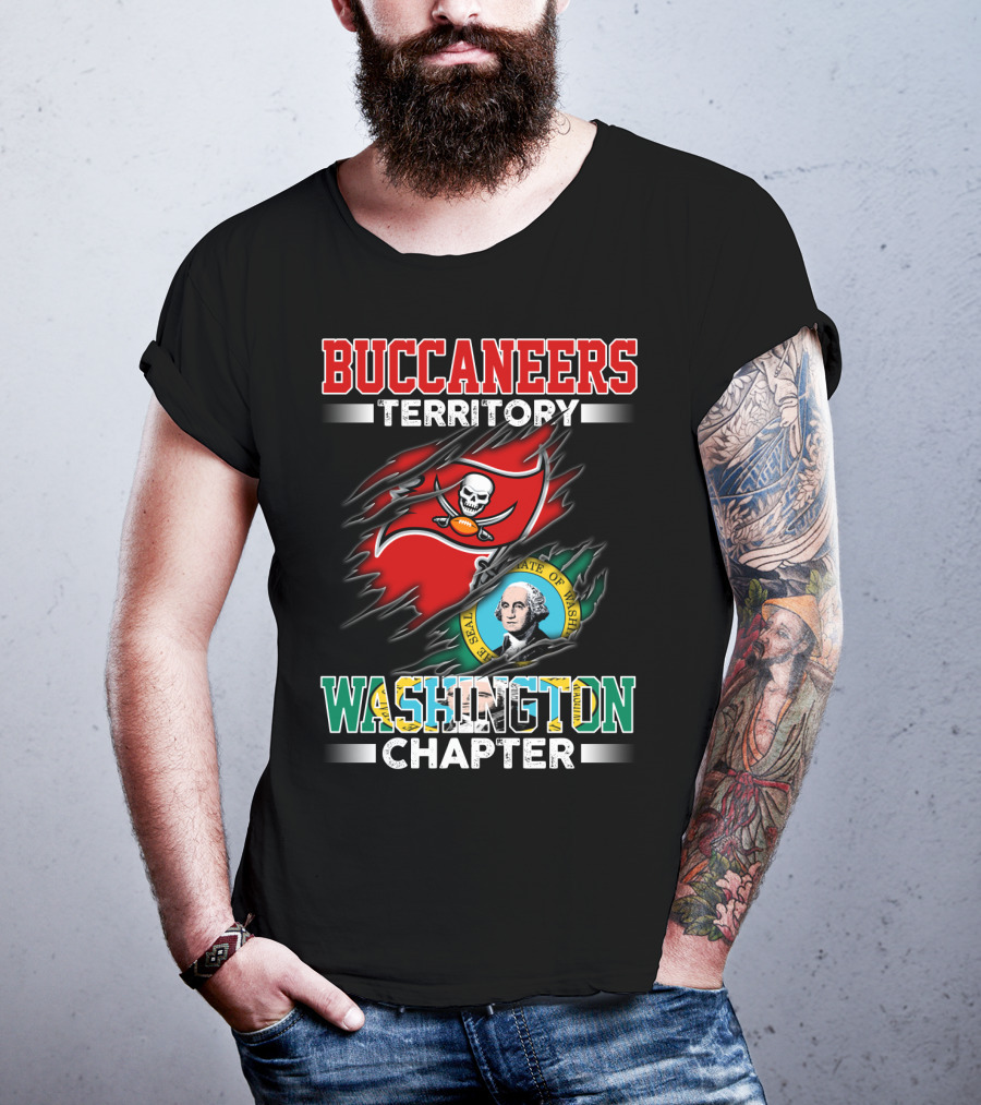 Buccaneers Territory Washington Chapter The Seal Of The State Of Washington T-Shirt