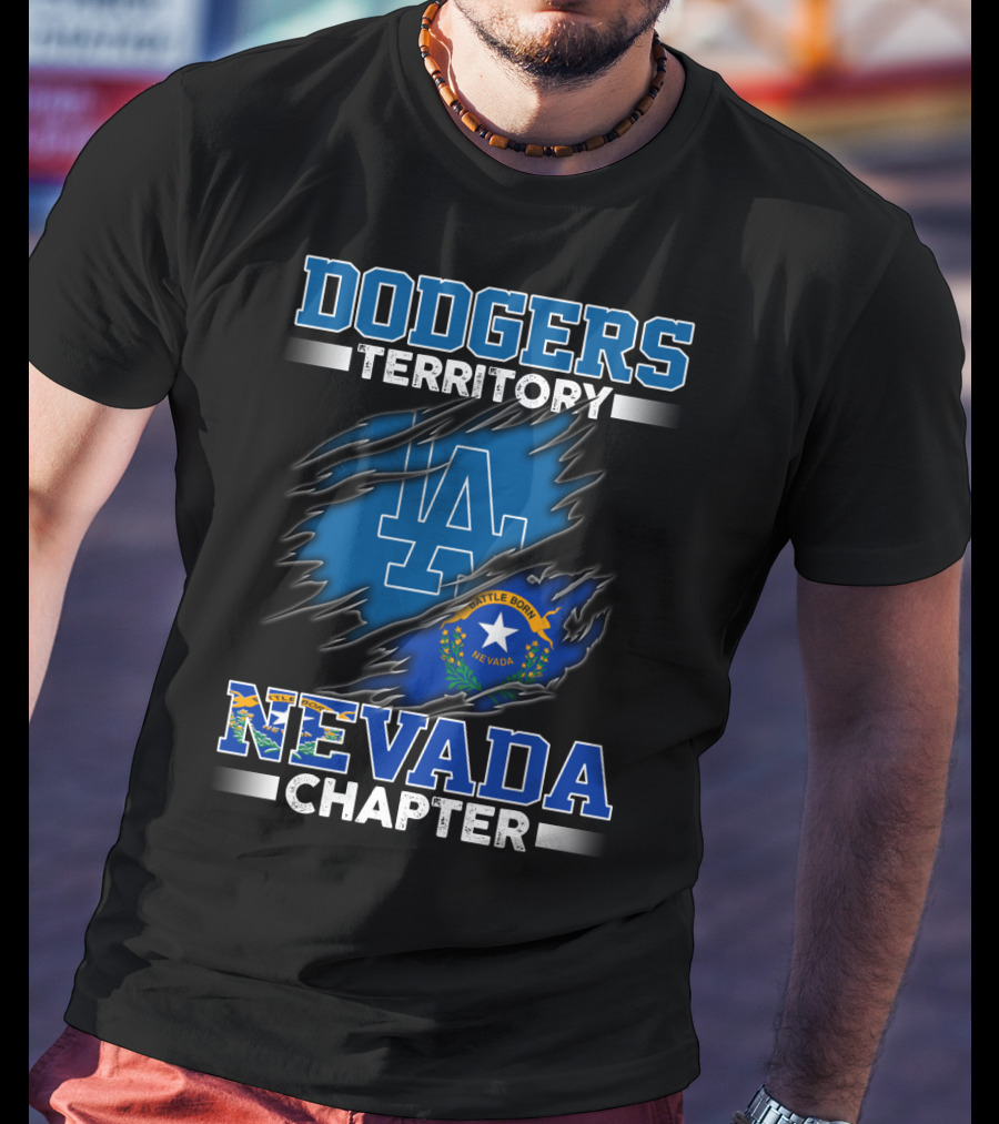 Dodgers Territory LA Nevada Chapter Battle Born T-Shirt