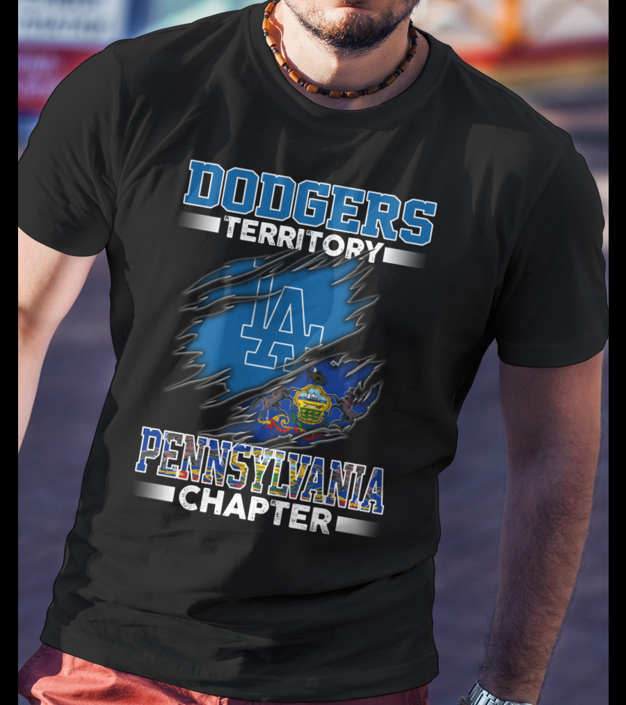 Dodgers Territory LA Logo Pennsylvania Chapter T-Shirt
