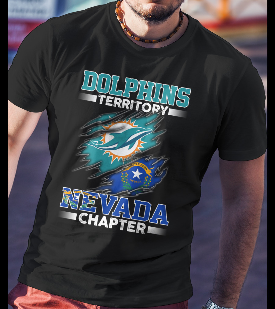 Dolphins Territory Nevada Chapter Battle Born T-Shirt