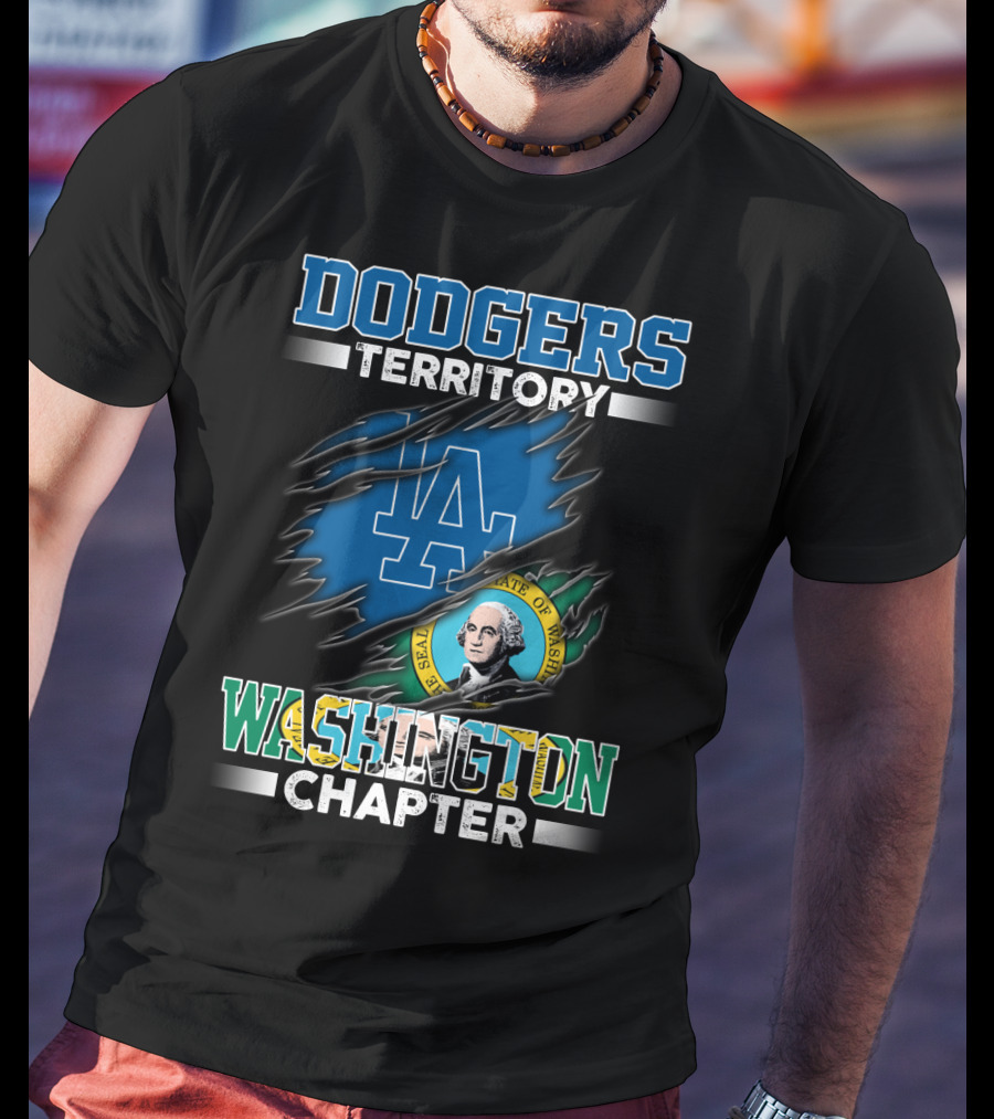 Dodgers Territory LA Washington Chapter State Seal T-Shirt