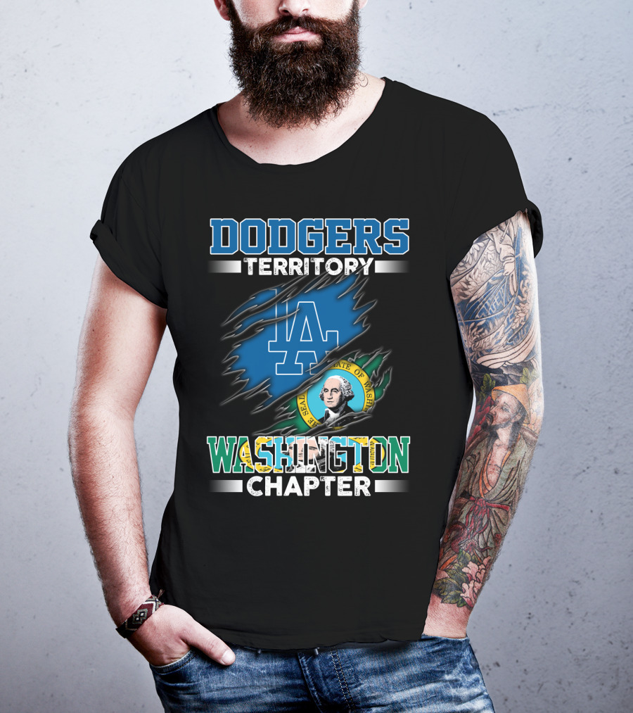 Dodgers Territory LA Washington Chapter State Seal T-Shirt