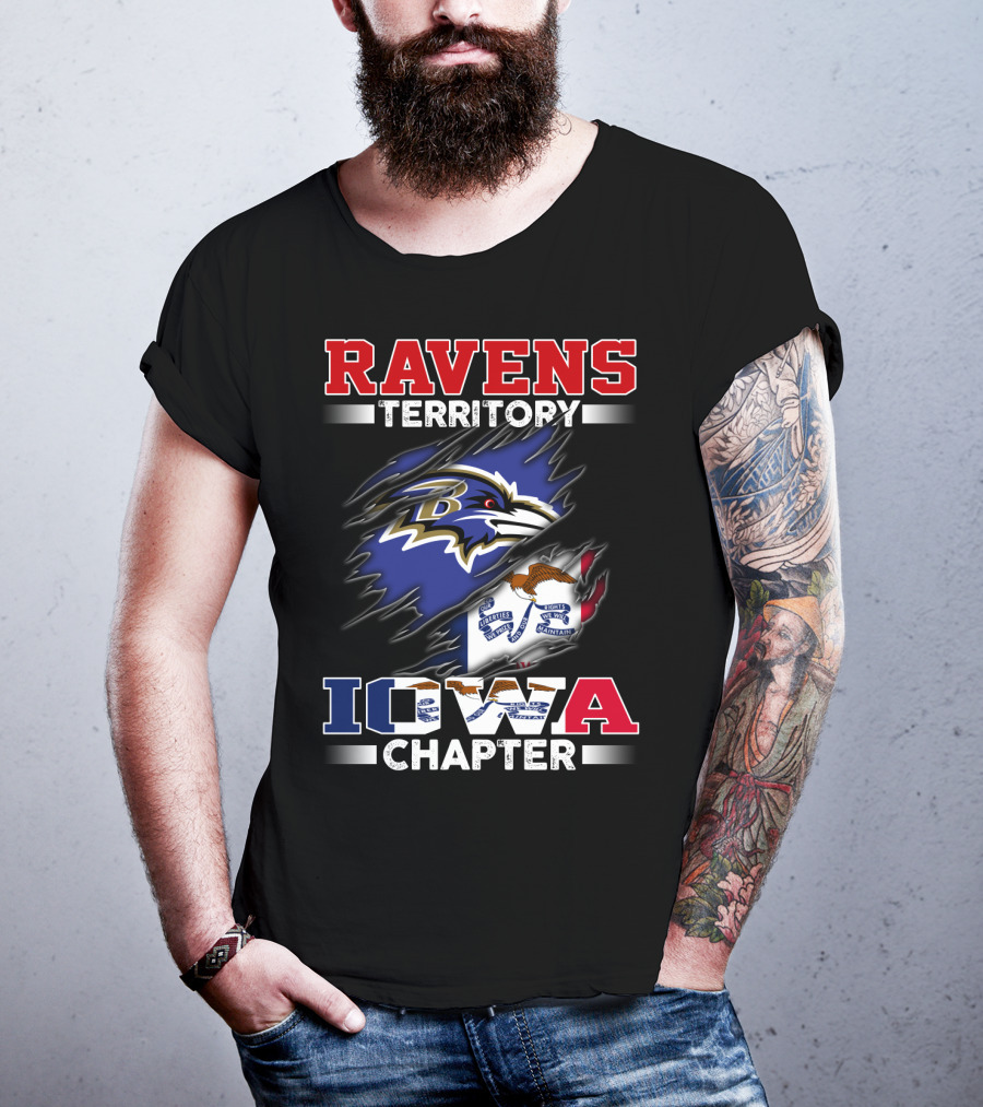 Ravens Territory Baltimore Iowa Chapter T-Shirt