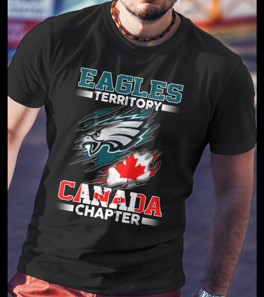 Eagles Territory Canada Chapter Maple Leaf T-Shirt