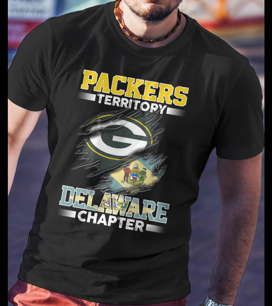 Packers Territory G Logo Delaware Chapter Flag T-Shirt