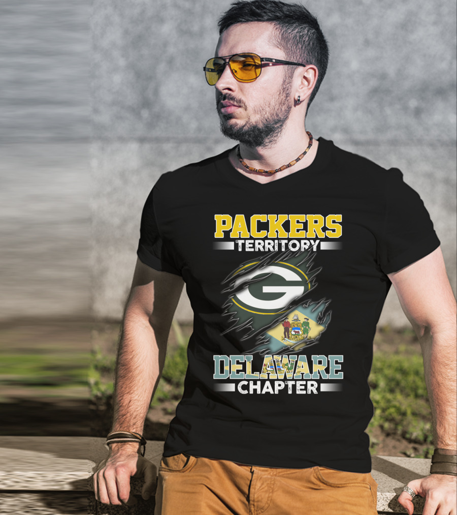 Packers Territory G Logo Delaware Chapter Flag T-Shirt
