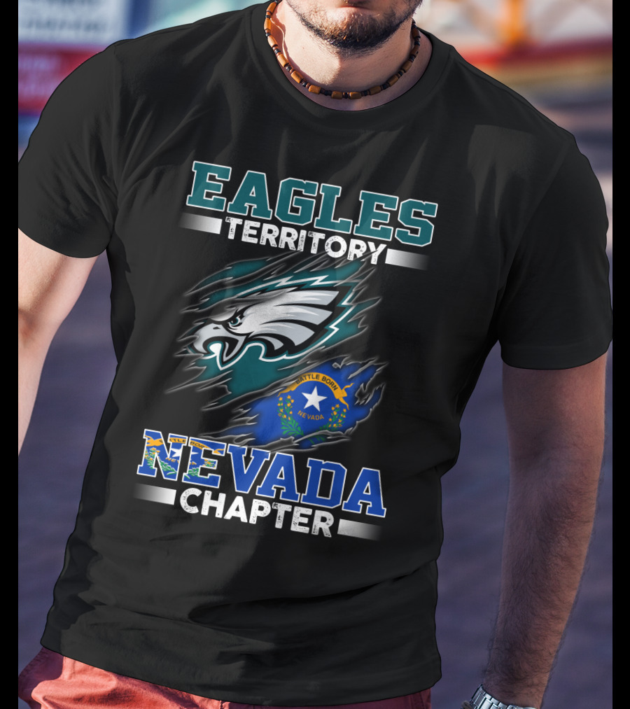 Eagles Territory Nevada Chapter Battle Born State Flag T-Shirt