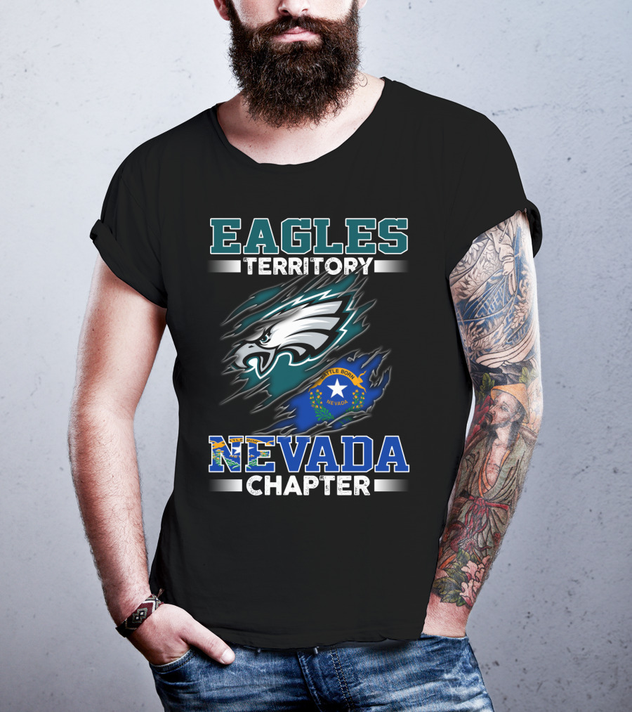Eagles Territory Nevada Chapter Battle Born State Flag T-Shirt