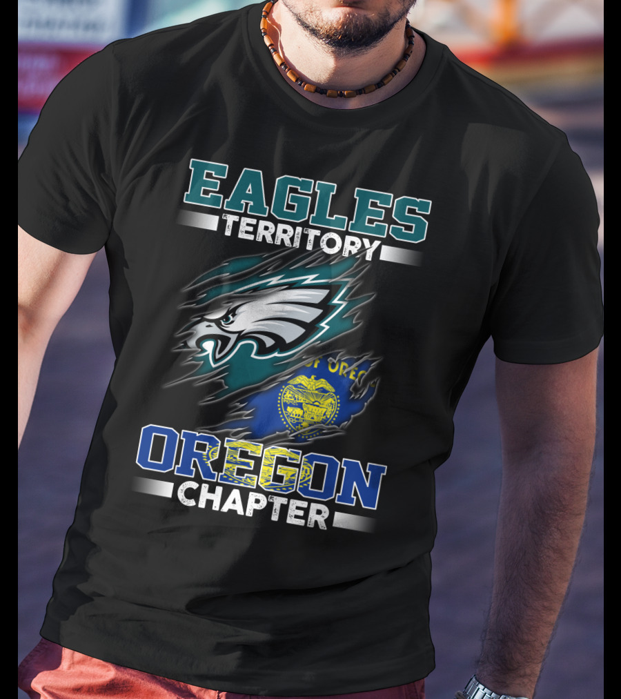 Eagles Territory Oregon Chapter Football Fan T-Shirt