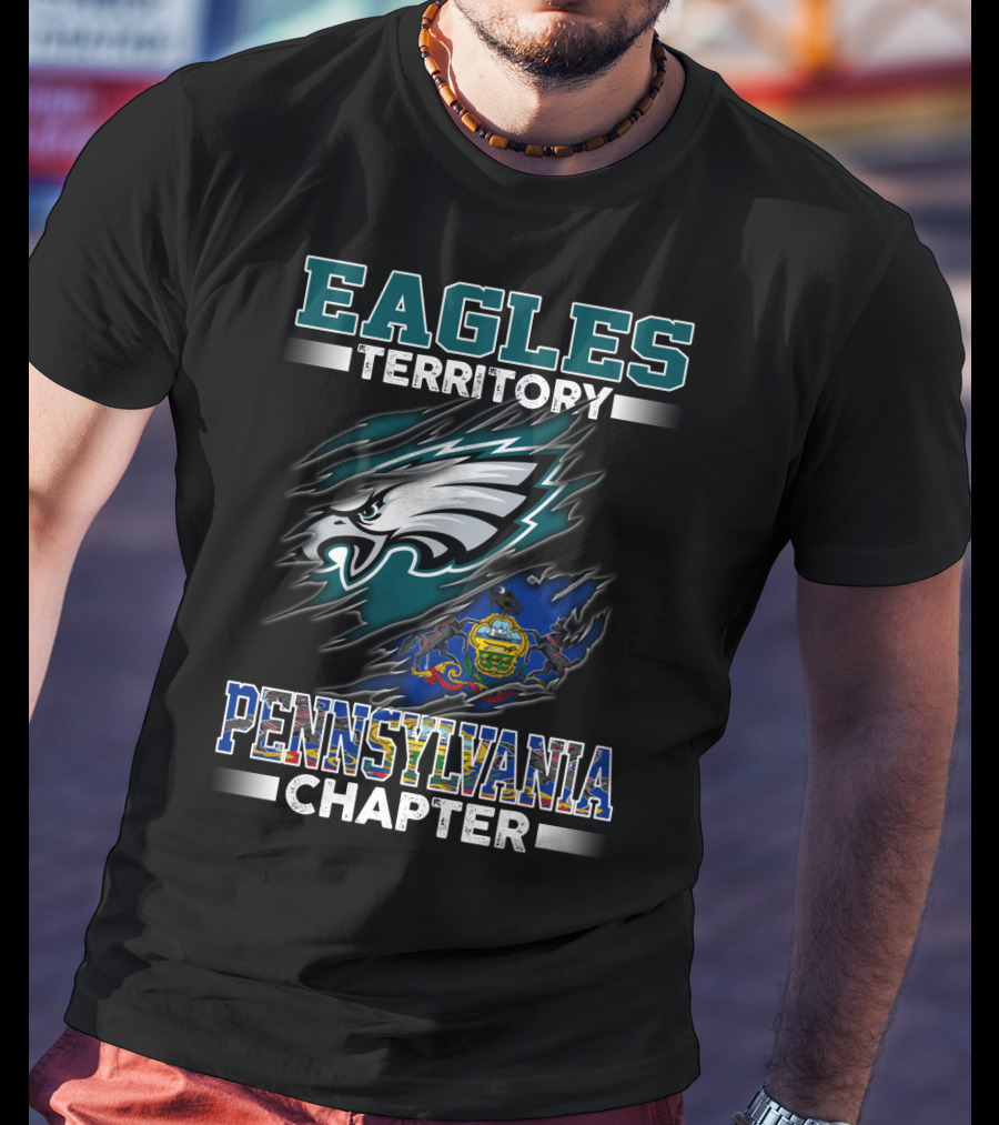 Eagles Territory Pennsylvania Chapter Logo With State T-Shirt