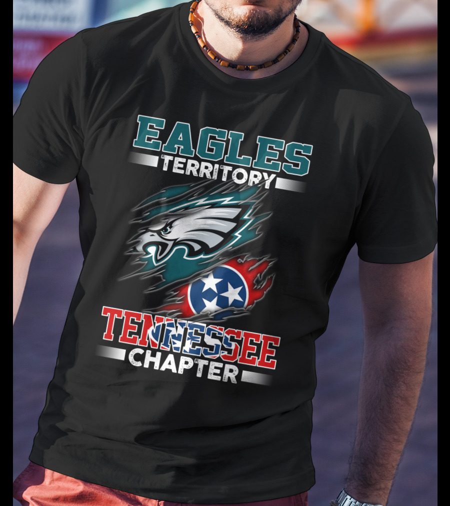 Eagles Territory Tennessee Chapter Philadelphia Football Fans Circle T-Shirt