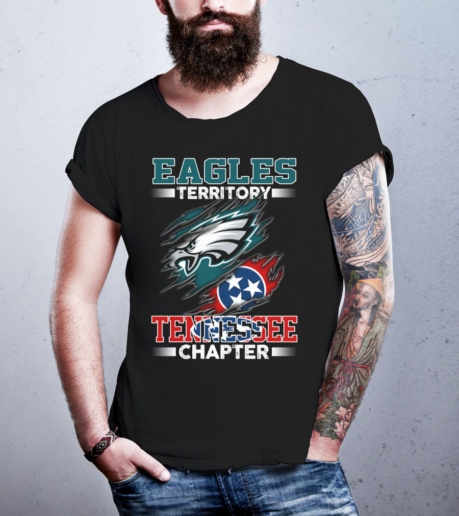 Eagles Territory Tennessee Chapter Philadelphia Football Fans Circle T-Shirt