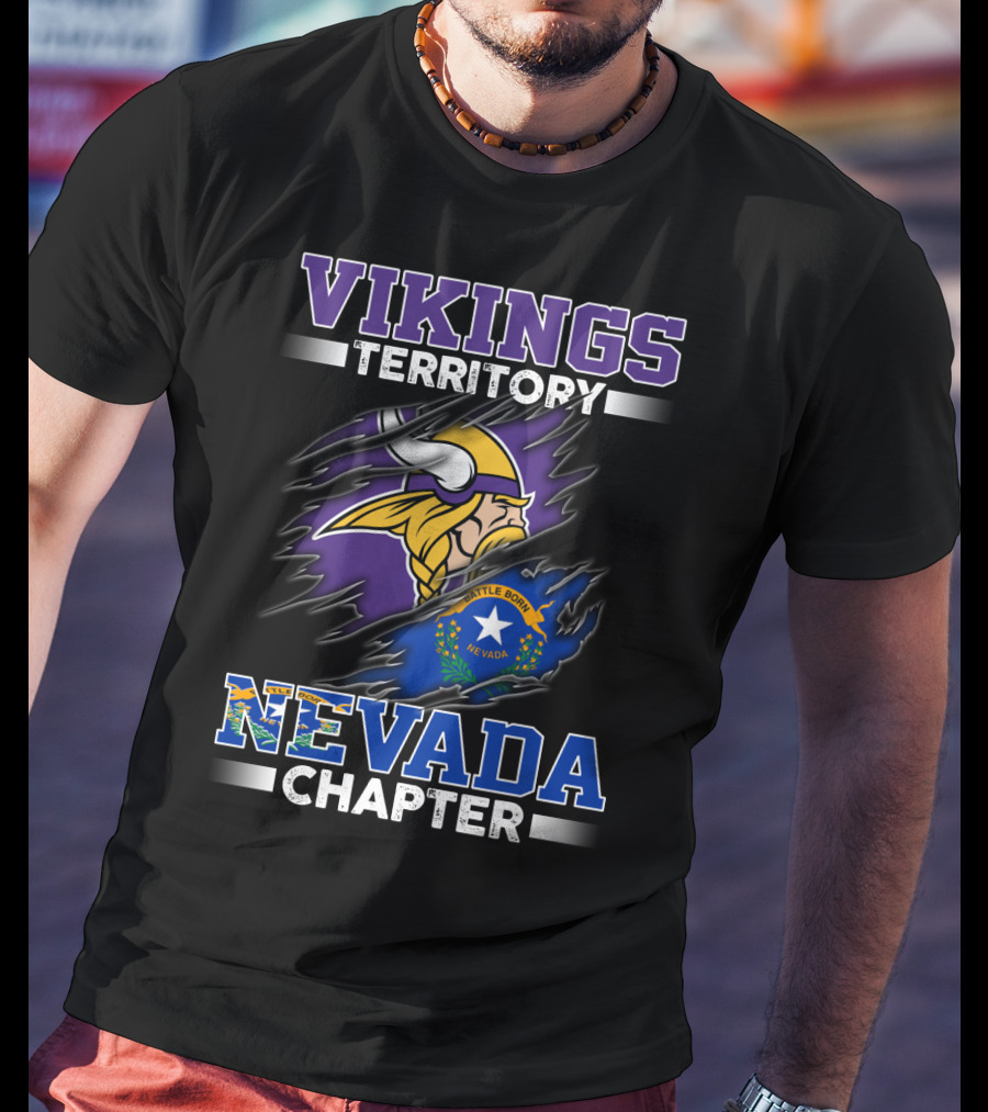 Vikings Territory Nevada Chapter Battle Born T-Shirt