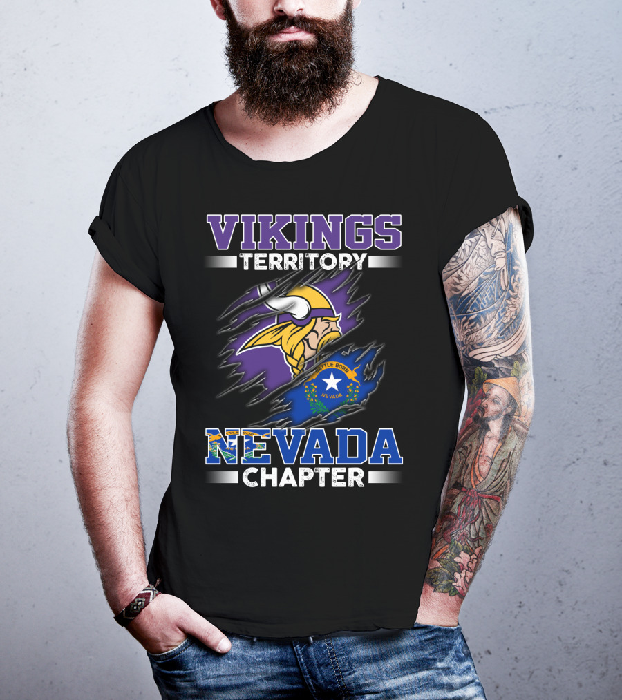 Vikings Territory Nevada Chapter Battle Born T-Shirt