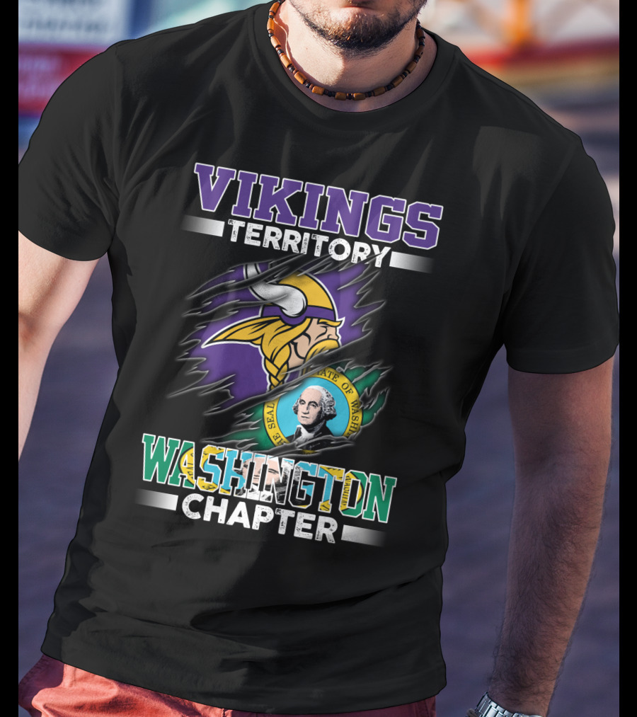 Vikings Territory Washington Chapter Seal Of Washington T-Shirt